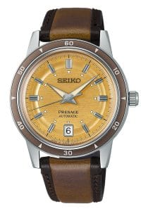 Seiko SRPL75J1 Presage Style 60's Herren-Armbanduhr Automatik Braun
