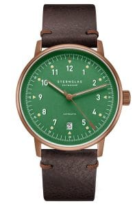 Sternglas S02-LMR19-VI17 Herrenuhr Automatik Lumatik Bronze Gr&uuml;n/Dunkelbraun