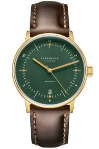 Sternglas S02-NA22-BR01 Herrenuhr Naos Automatik Braun/Dunkelgr&uuml;n 38 mm