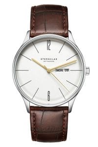 Sternglas S01-BE10-HE05 Herrenarmbanduhr Berlin Quarz Dunkelbraun