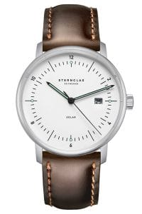 Sternglas S01-NS01-BR03 Herrenuhr Naos Solar Dunkelbraun/Wei&szlig;