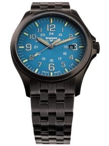 Traser H3 108740 P67 Officer GunMetal Skyblue Herren 42mm 10ATM