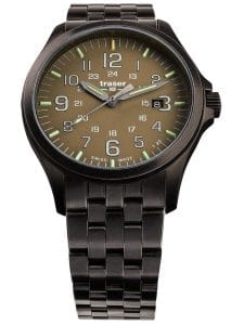 Traser H3 108738 P67 Officer GunMetal Khaki Herrenuhr 42mm 10ATM