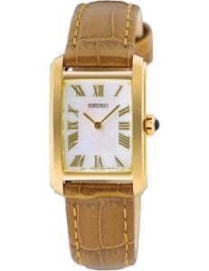 Seiko SWR100P1 Damenuhr Classic Quarz Eckig 22mm 5ATM